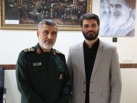 سردار شهید امیرعلی حاجی زاده (فرمانده هوافضای سپاه) و حاج میثم مطیعی